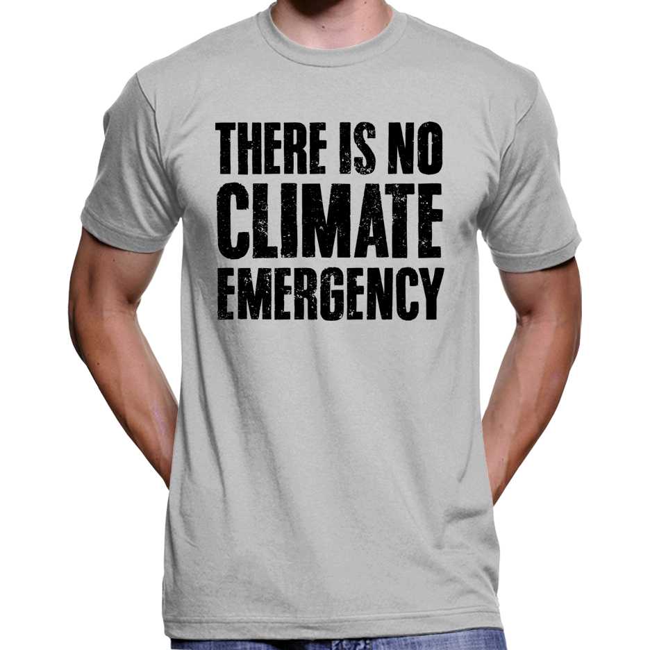 There Is No Climate Emergency T-Shirt Wide Awake Clothing