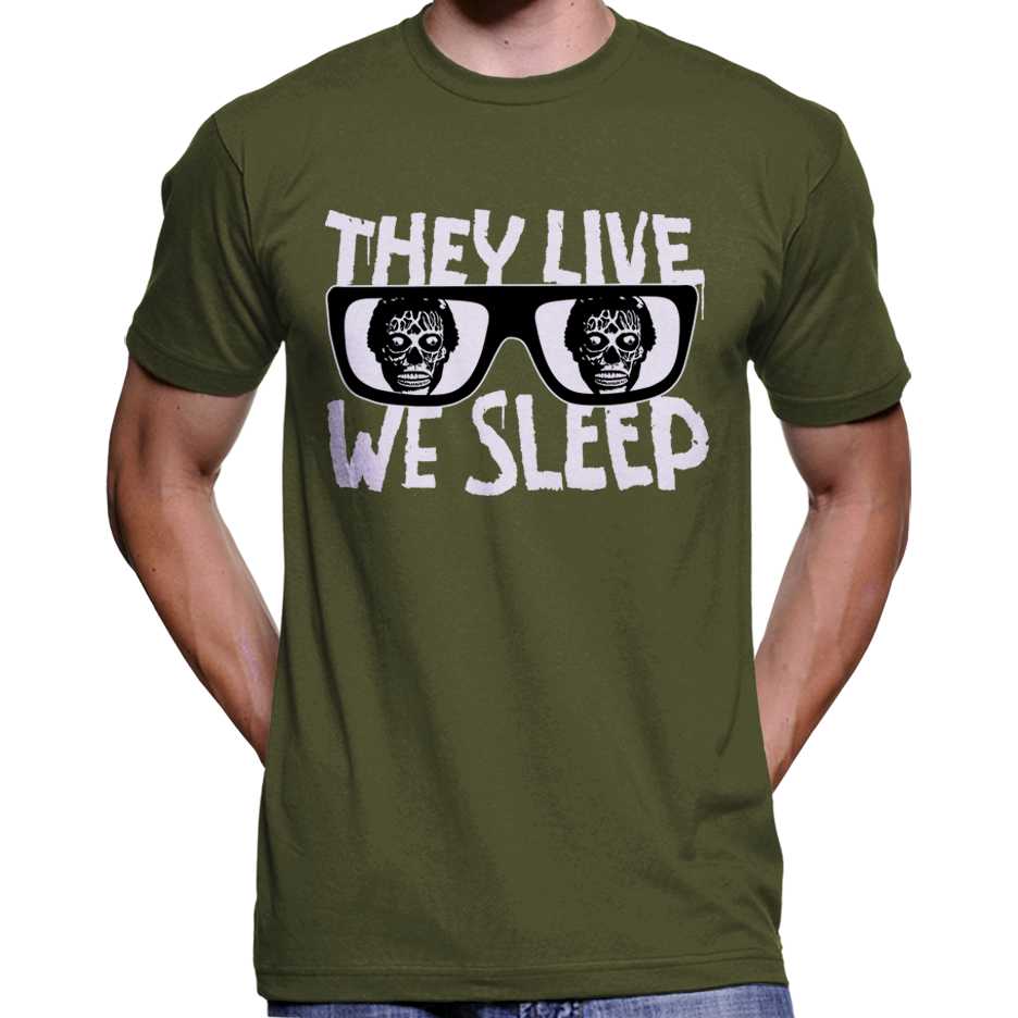 They Live We Sleep T-Shirt Wide Awake Clothing