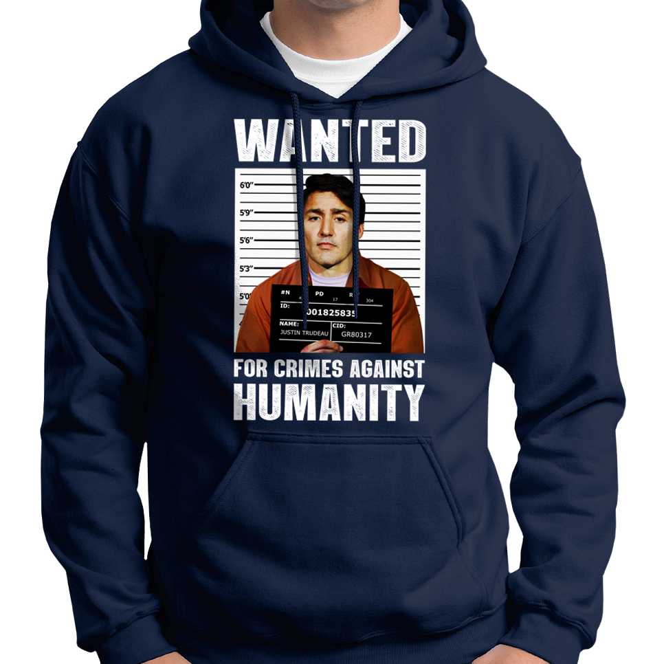 Justin Trudeau Wanted Poster Hoodie Wide Awake Clothing