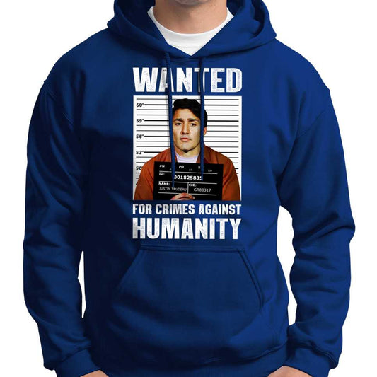 Justin Trudeau Wanted Poster Hoodie Wide Awake Clothing