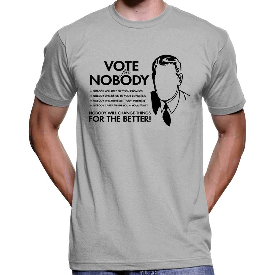 Vote For Nobody T-Shirt Wide Awake Clothing