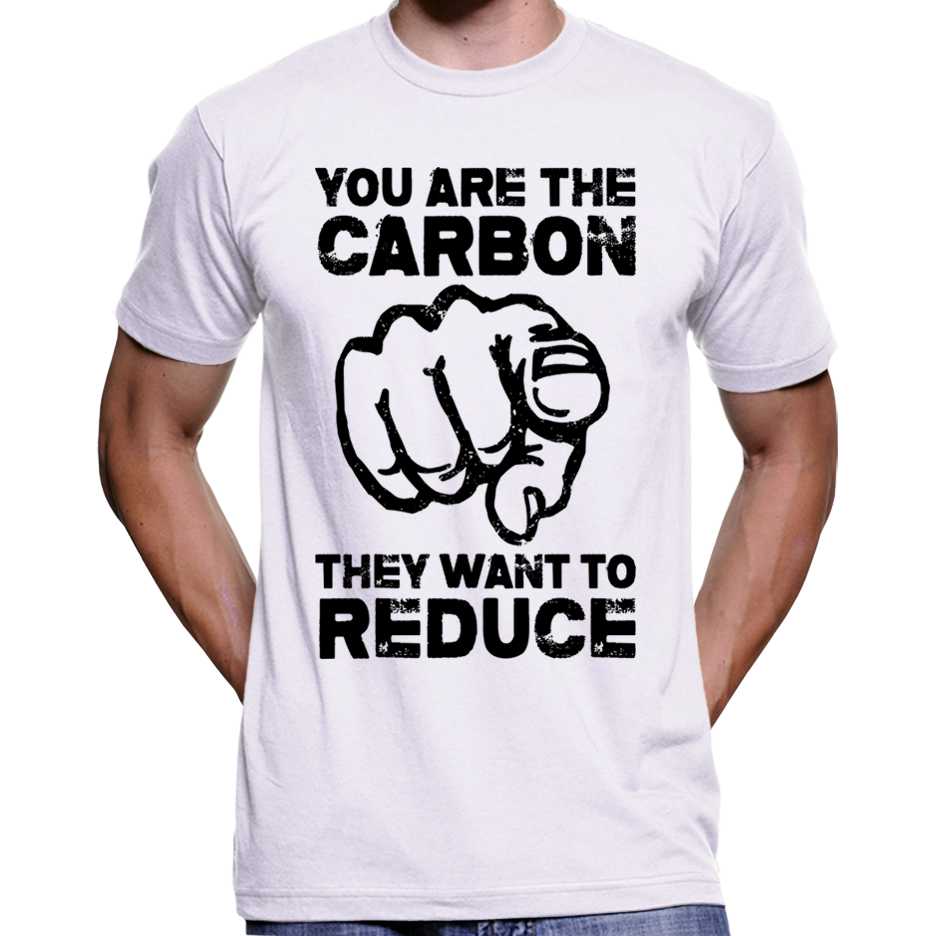 "You Are The Carbon They Want To Reduce" T-Shirt Wide Awake Clothing