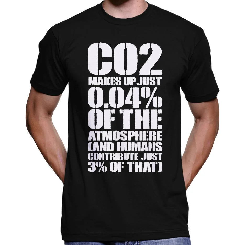 CO2 Makes Up Just 0.04% Of The Atmosphere T-Shirt Wide Awake Clothing
