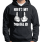 Here's My Digital ID Middle Fingers Hoodie