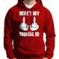 Here's My Digital ID Middle Fingers Hoodie