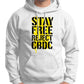 Stay Free, Reject CBDC Graffiti Hoodie Wide Awake Clothing