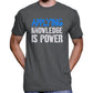 Applying Knowledge Is Power T-Shirt Wide Awake Clothing