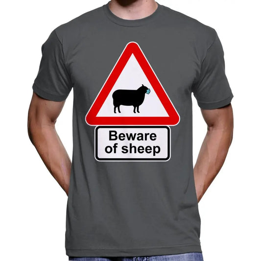 Beware Of Sheep Anti Face Mask T-Shirt Wide Awake Clothing