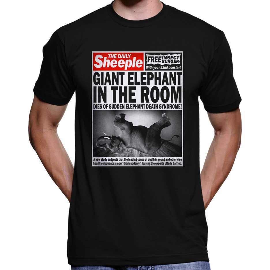 "Giant Elephant In The Room Dies..." T-Shirt Wide Awake Clothing