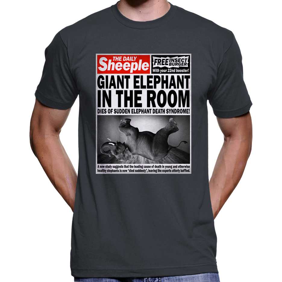 "Giant Elephant In The Room Dies..." T-Shirt Wide Awake Clothing