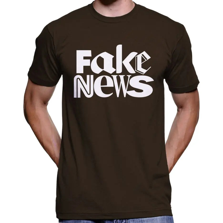 "Fake News" Anti Mainstream Media T-Shirt Wide Awake Clothing