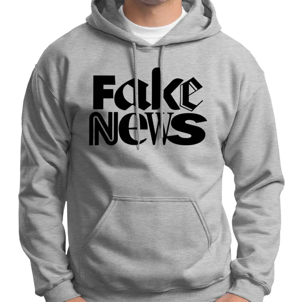 "Fake News" Anti Mainstream Media Hoodie Wide Awake Clothing