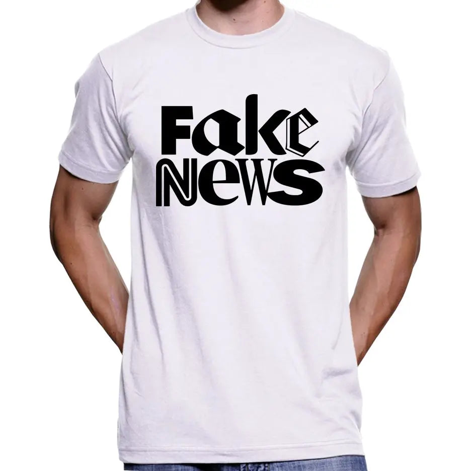 "Fake News" Anti Mainstream Media T-Shirt Wide Awake Clothing