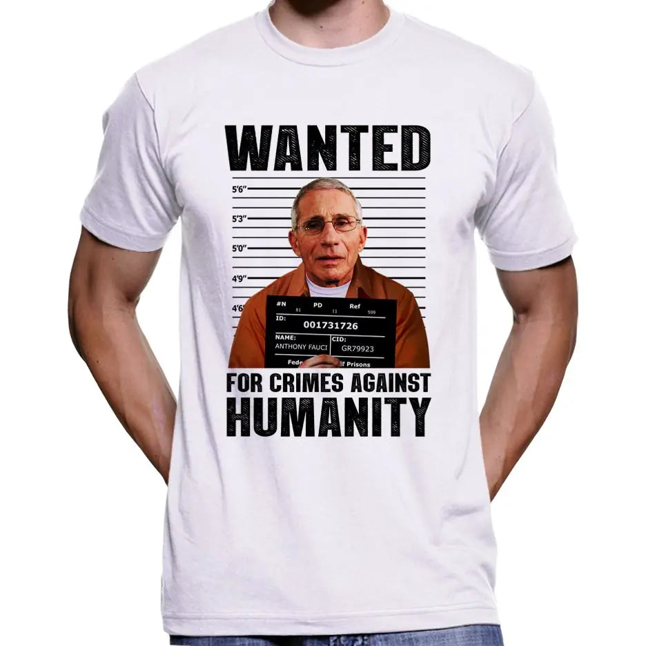 Anthony Fauci Wanted Poster T-Shirt Wide Awake Clothing