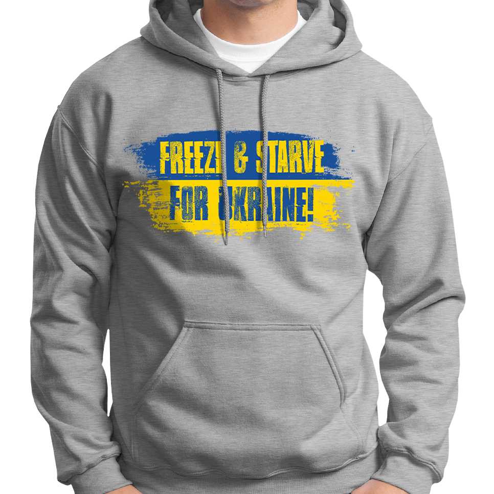 Freeze & Starve For Ukraine Hoodie Wide Awake Clothing