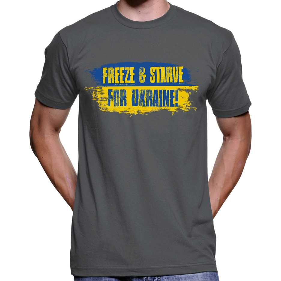 Freeze & Starve For Ukraine T-Shirt Wide Awake Clothing