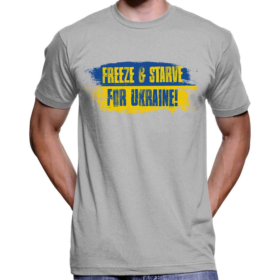 Freeze & Starve For Ukraine T-Shirt Wide Awake Clothing