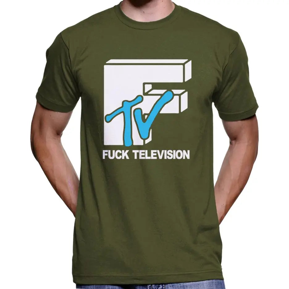 Fuck Television MTV Parody T-Shirt Wide Awake Clothing