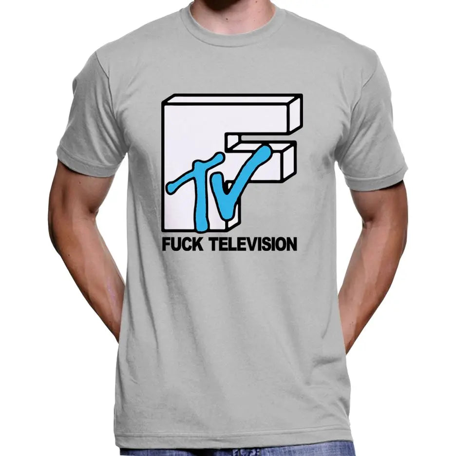 Fuck Television MTV Parody T-Shirt Wide Awake Clothing