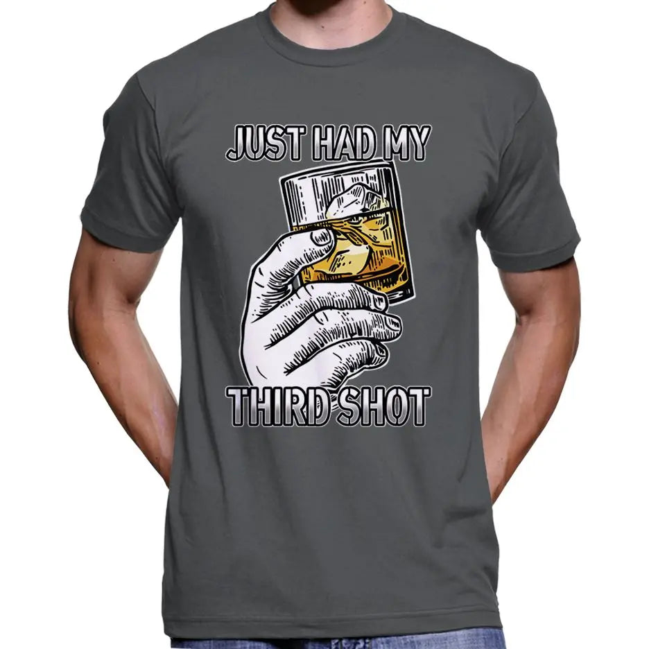 "Just Had My Third Shot" Anti Covid Vaccine T-Shirt Wide Awake Clothing