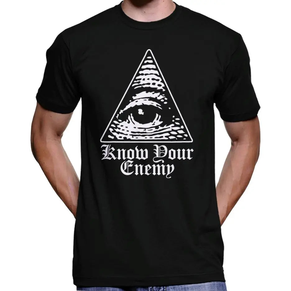 "Know Your Enemy" Anti Illuminati All Seeing Eye T-Shirt Wide Awake Clothing