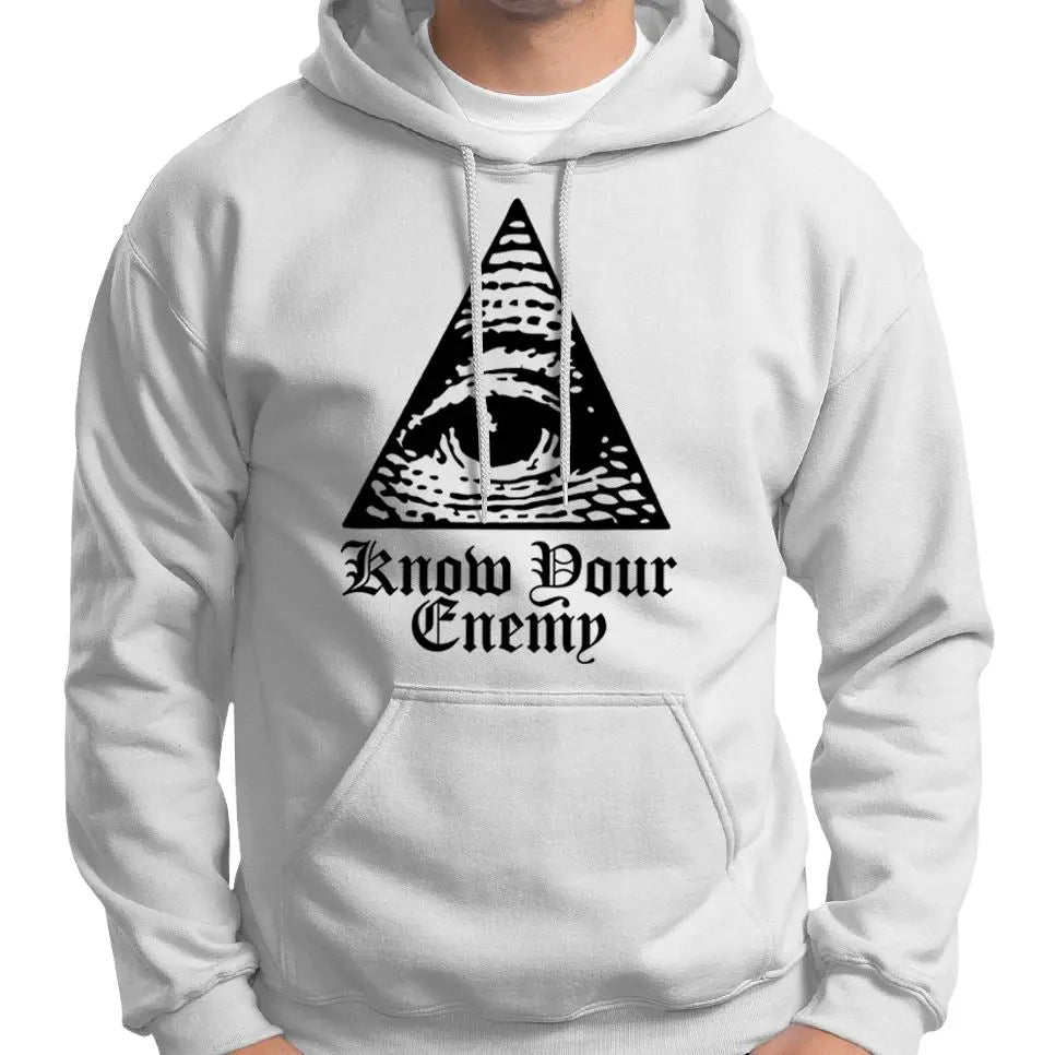 "Know Your Enemy" Anti Illuminati All Seeing Eye Hoodie Wide Awake Clothing