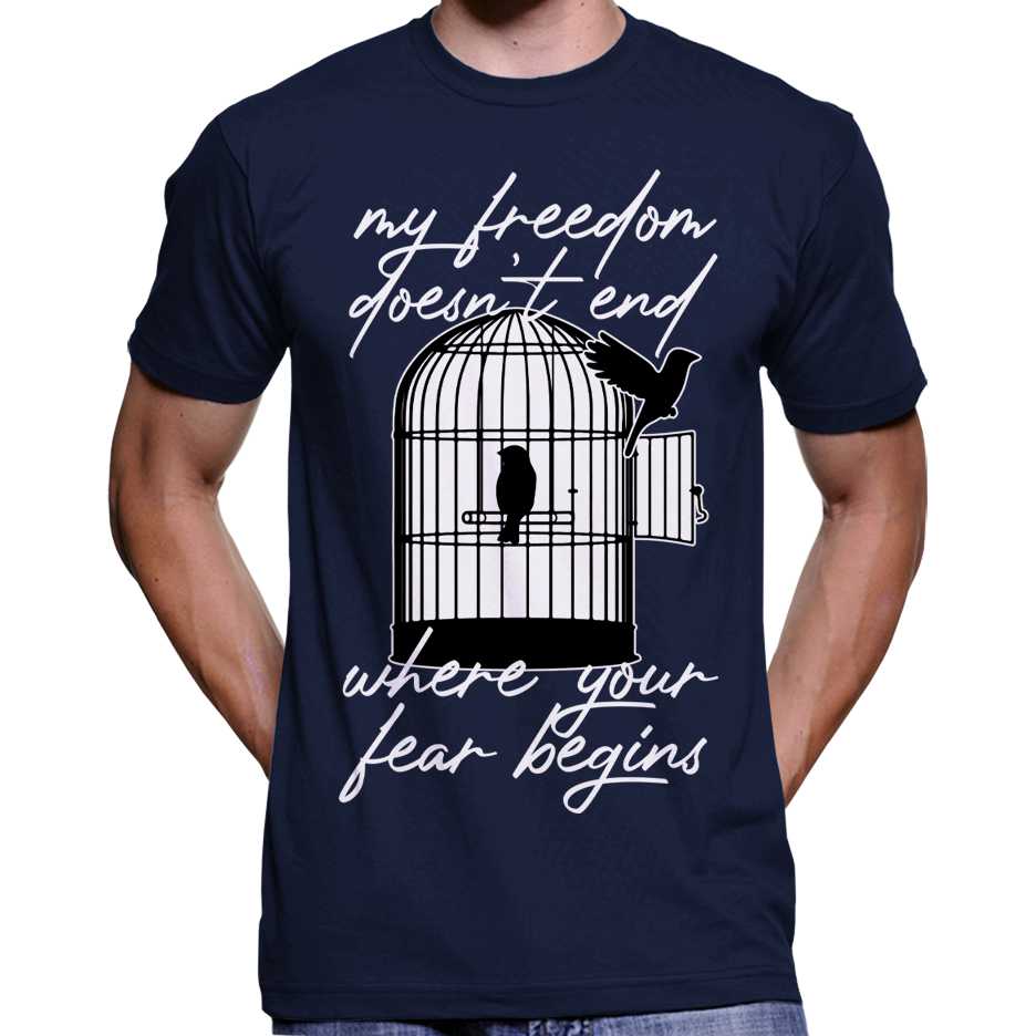 My Freedom Doesn't End... T-Shirt Wide Awake Clothing