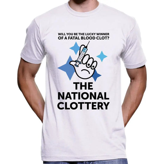 The National Clottery Anti Vaccine T-Shirt Wide Awake Clothing