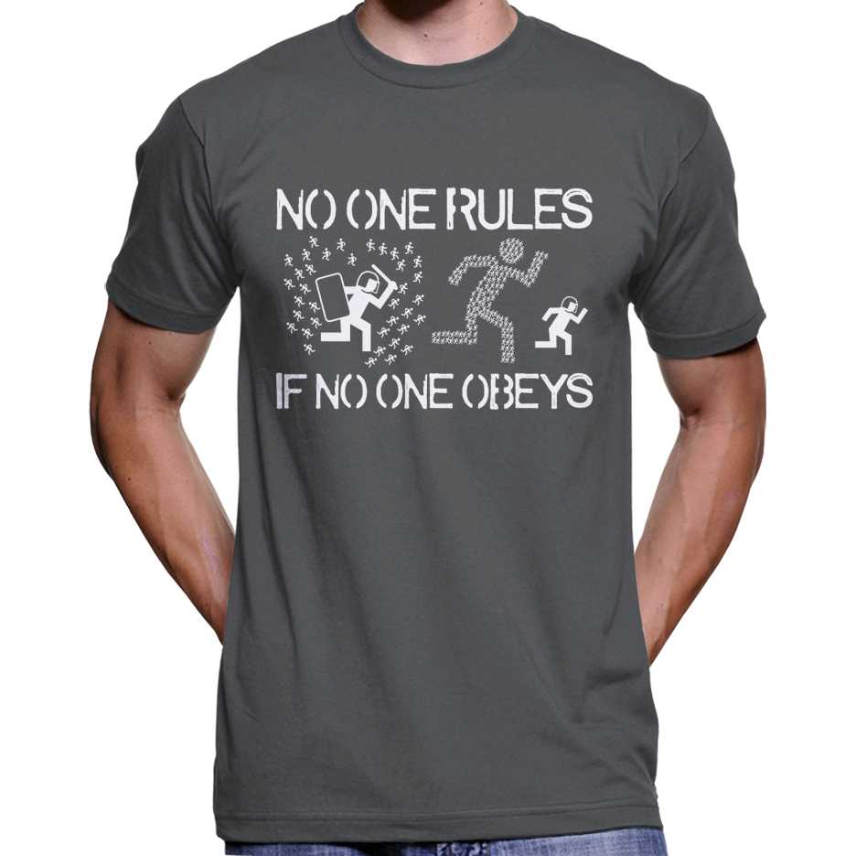 No One Rules If No One Obeys T-Shirt Wide Awake Clothing