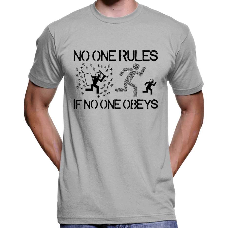 No One Rules If No One Obeys T-Shirt Wide Awake Clothing