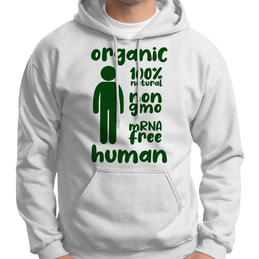 "Organic Human" Anti Covid Vaccine Hoodie Wide Awake Clothing