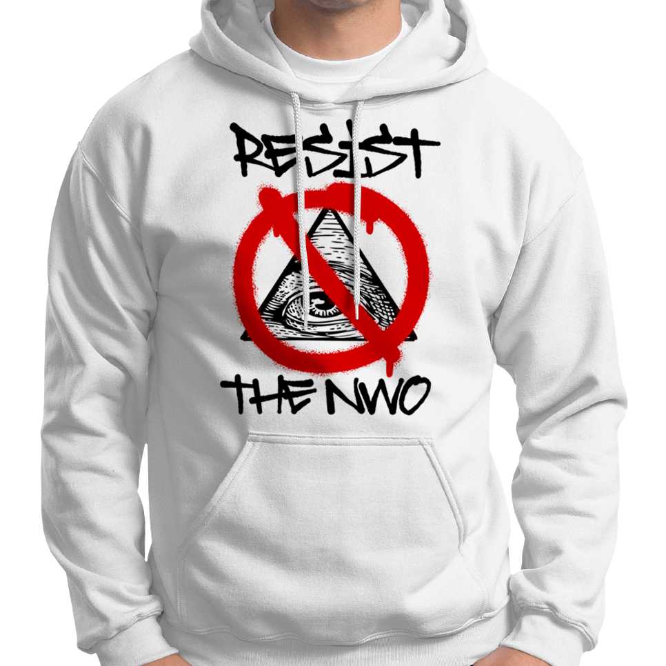 Resist The New World Order Hoodie Wide Awake Clothing