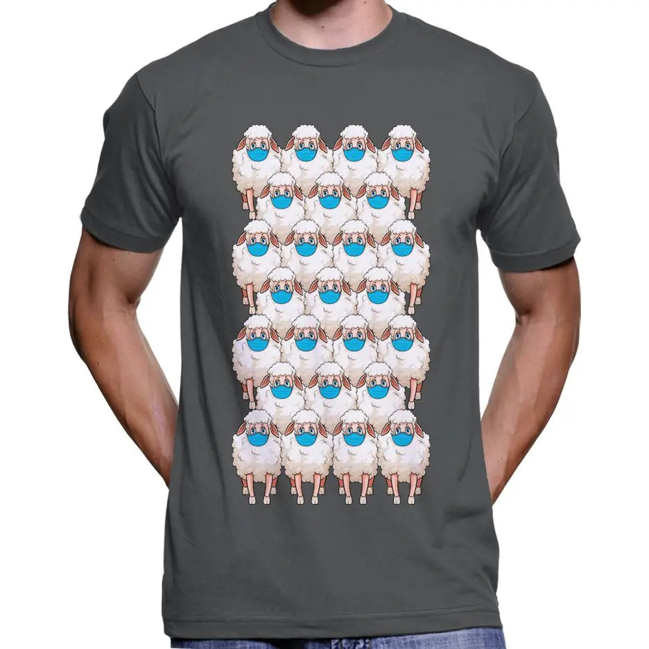Herd Of Masked Sheep Anti Face Mask T-Shirt Wide Awake Clothing