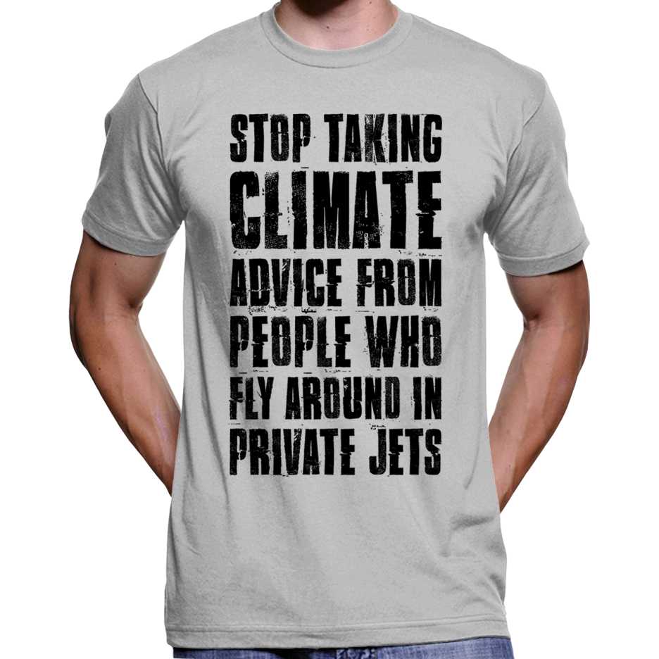 "Stop Taking Climate Advice..." T-Shirt Wide Awake Clothing