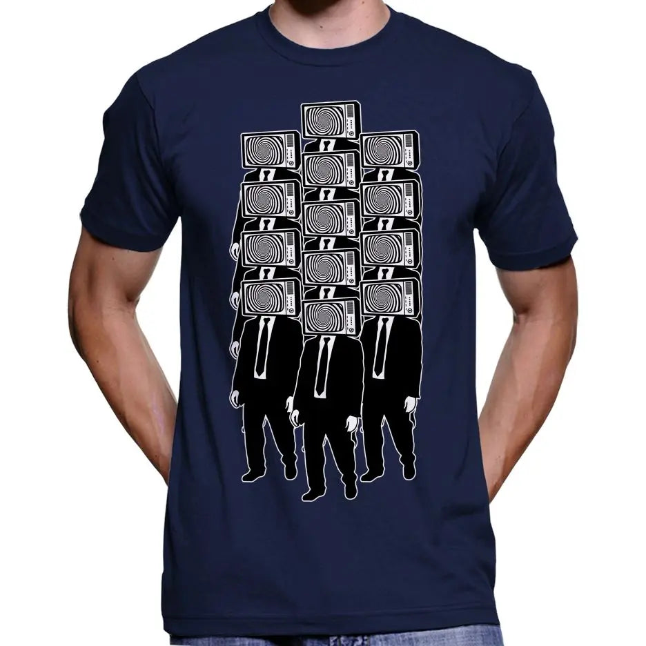 TV Head Zombie Horde T-Shirt Wide Awake Clothing
