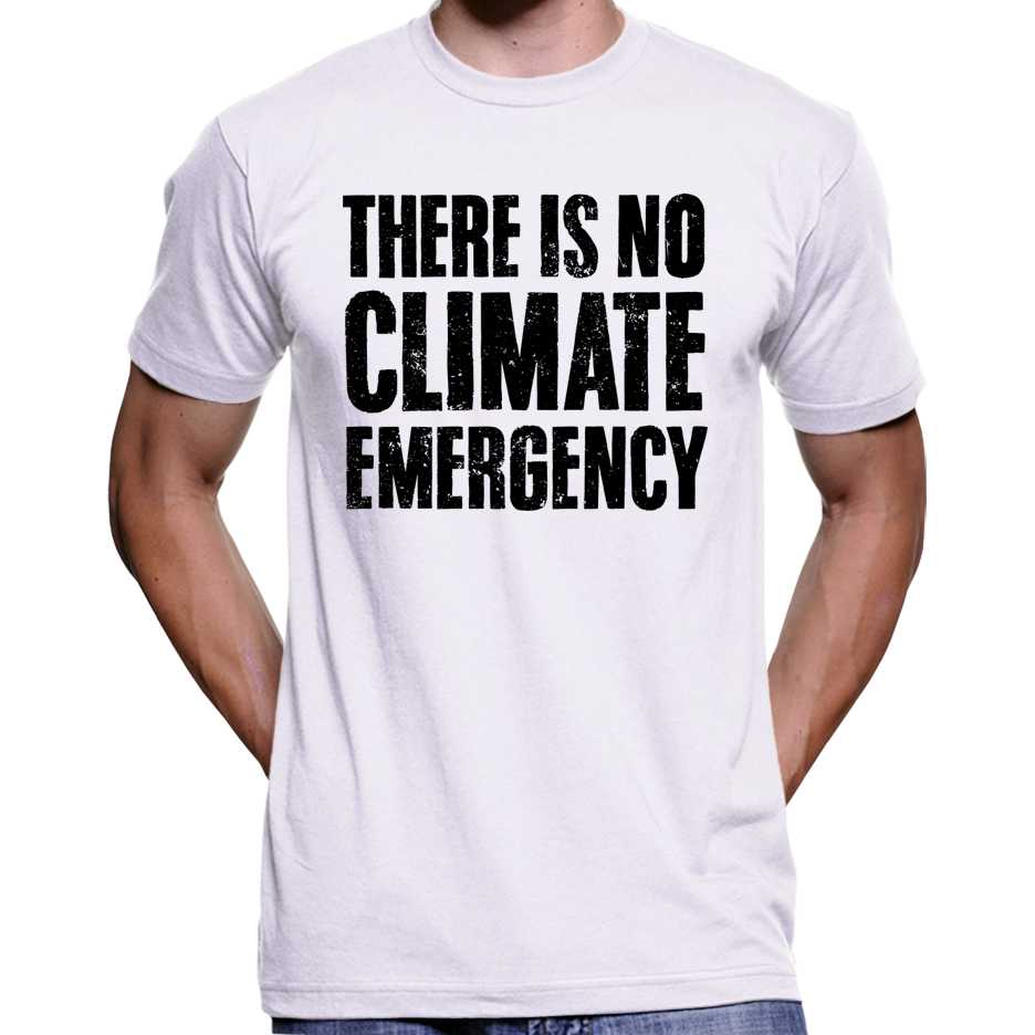 There Is No Climate Emergency T-Shirt Wide Awake Clothing