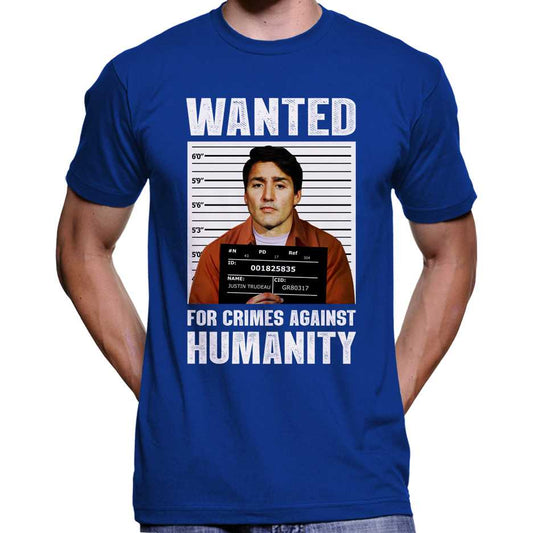 Justin Trudeau Wanted Poster T-Shirt Wide Awake Clothing
