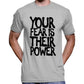"Your Fear Is Their Power" Graffiti T-Shirt Wide Awake Clothing
